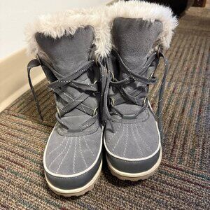 Women's Sorel Tivoli II Fur Lined Lace Up Rain Winter Snow Mid Calf Boots